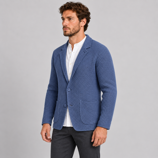 GIACCA UOMO LINKS COTONE CARDIGAN LAVORATA A MAGLIA SLIM FIT