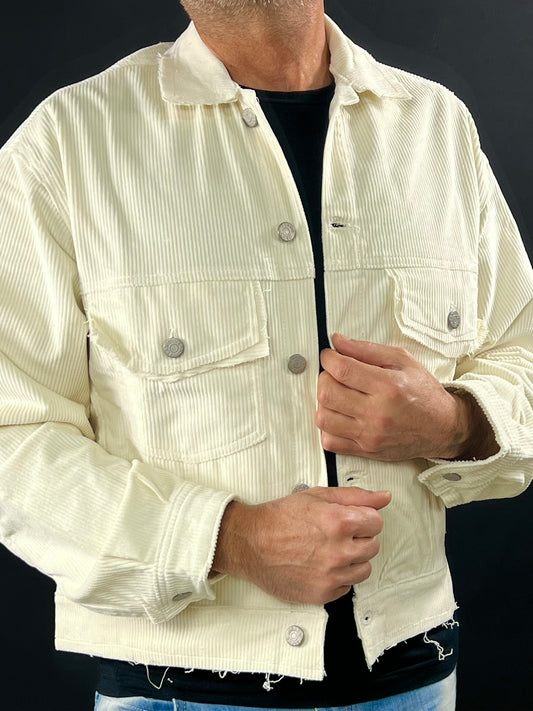 GIACCA UOMO VELLUTO COSTE COTONE GIUBBINO SPORTIVO LEGGERO CAMICIA MADE IN ITALY