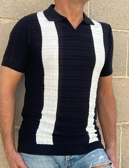 POLO RIGATA UOMO COTONE MANICA CORTA MAGLIERIA 100% PRODOTTA IN ITALIA