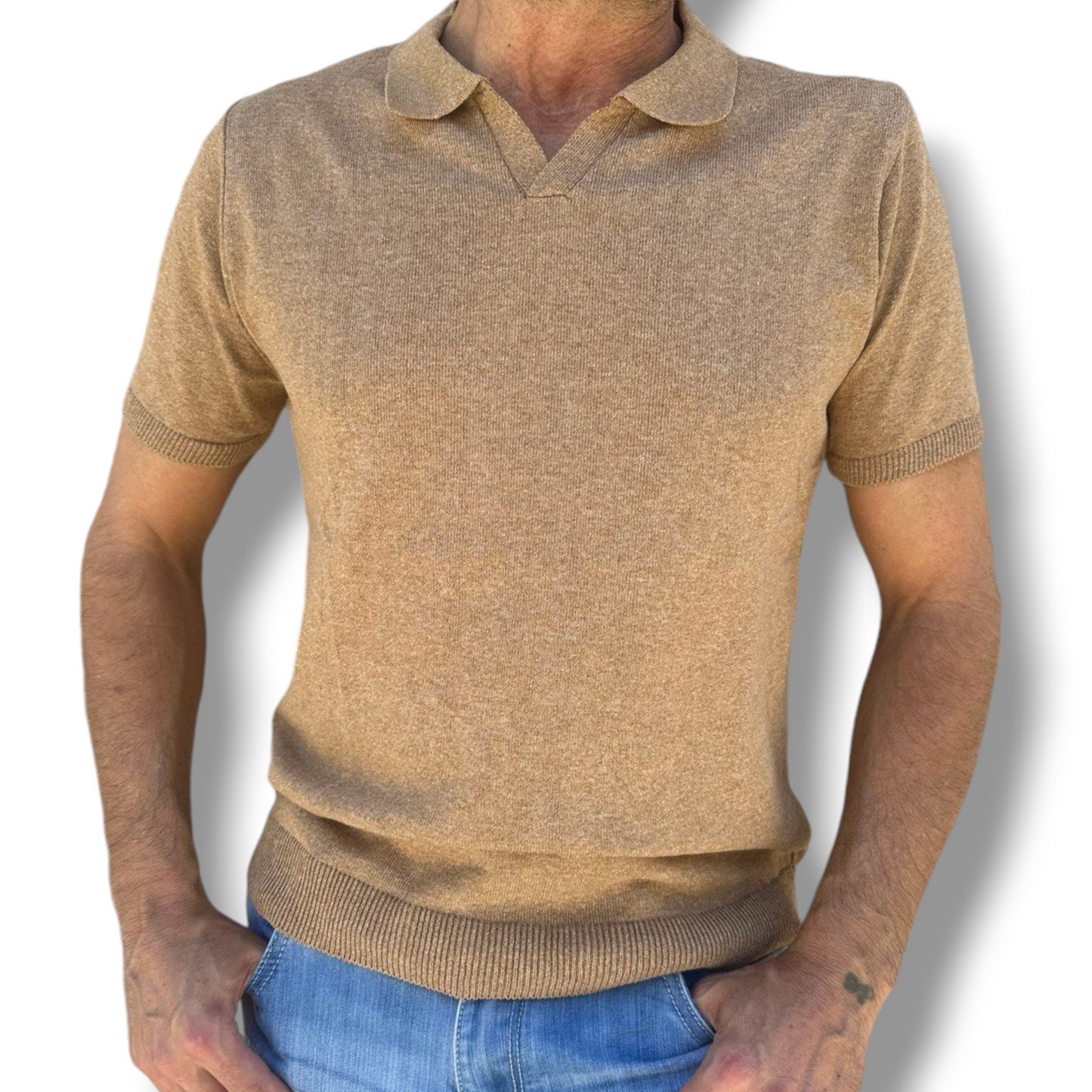 POLO UOMO COTONE T-SHIRT MANICA CORTA 100% MADE IN ITALY - Pasqualejimmy