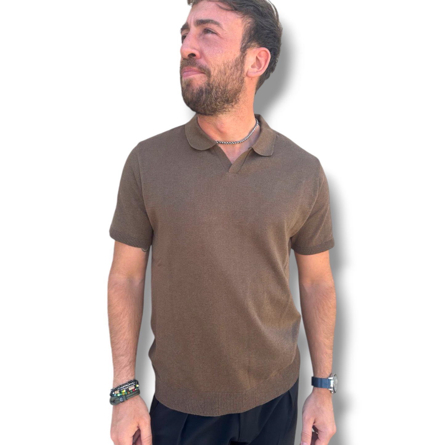 POLO UOMO COTONE T-SHIRT MANICA CORTA 100% MADE IN ITALY - Pasqualejimmy