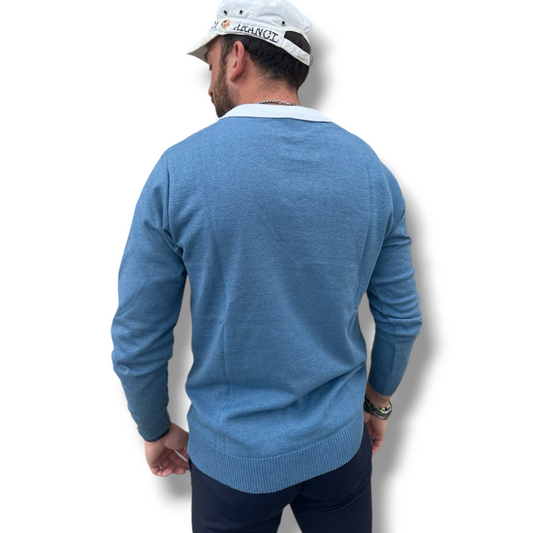 MAGLIA A MANICA LUNGA UOMO COTONE 100% MADE IN ITALY - Pasqualejimmy