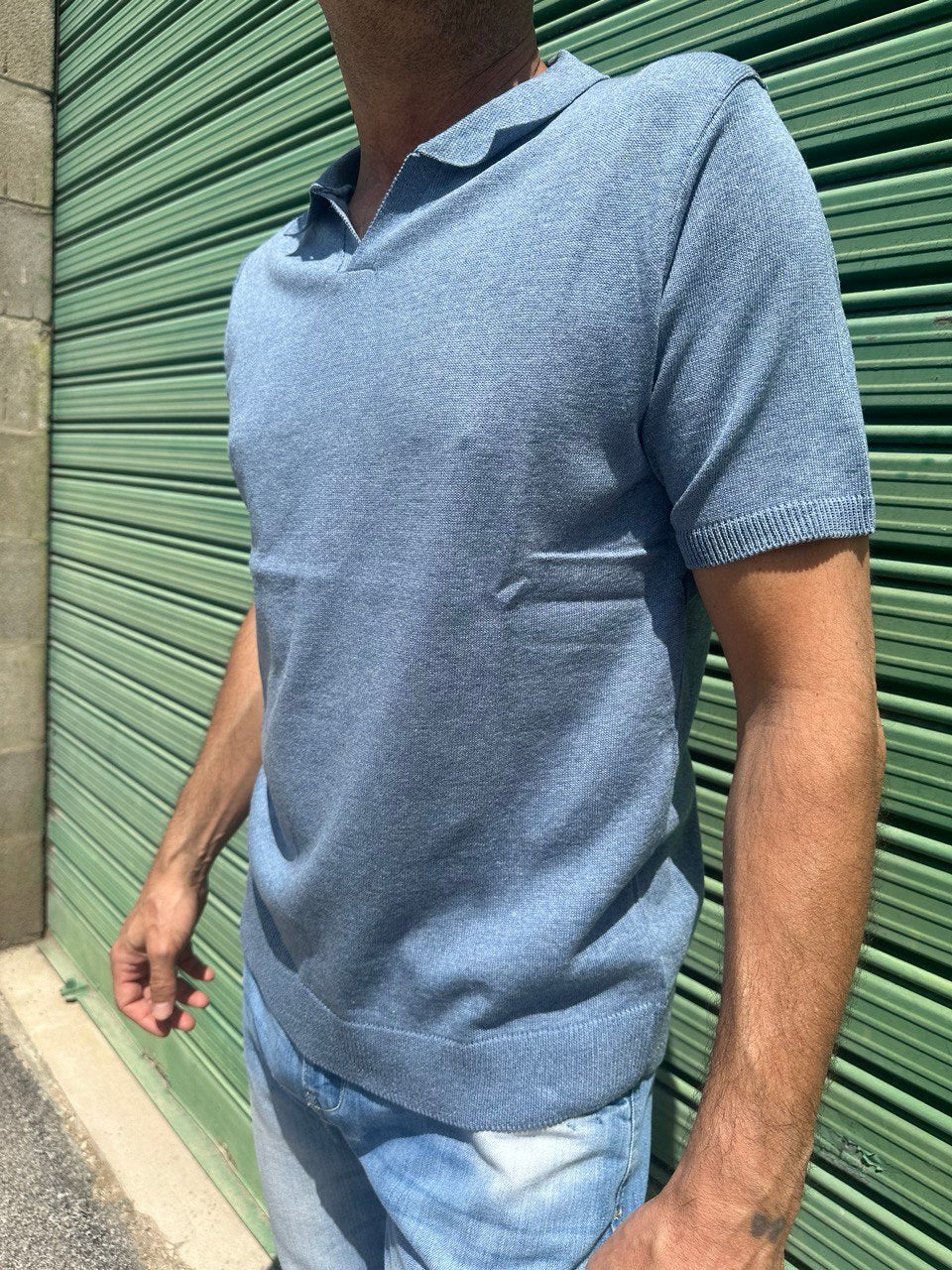POLO UOMO COTONE T-SHIRT MANICA CORTA 100% MADE IN ITALY - Pasqualejimmy