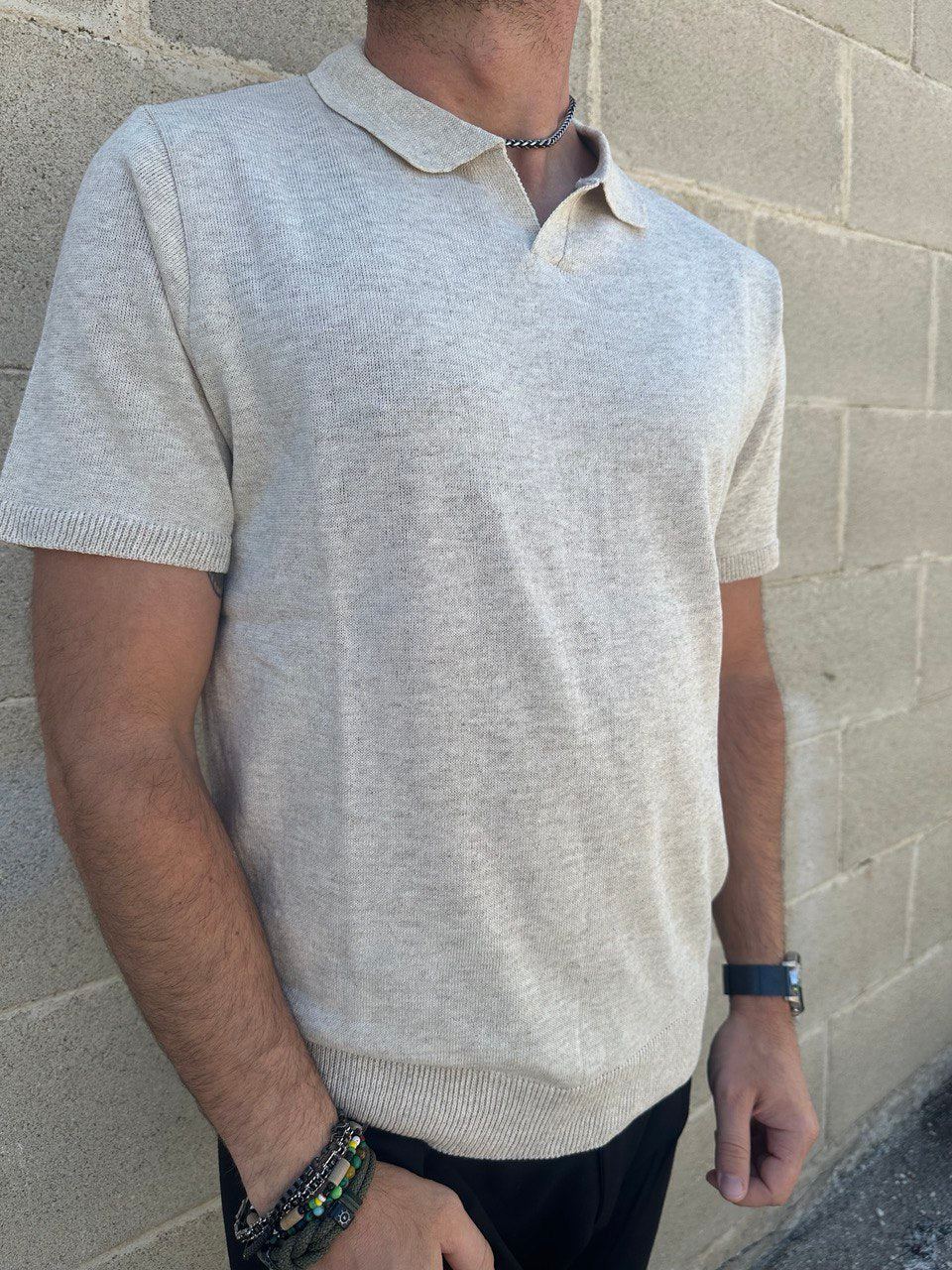 POLO UOMO COTONE T-SHIRT MANICA CORTA 100% MADE IN ITALY - Pasqualejimmy