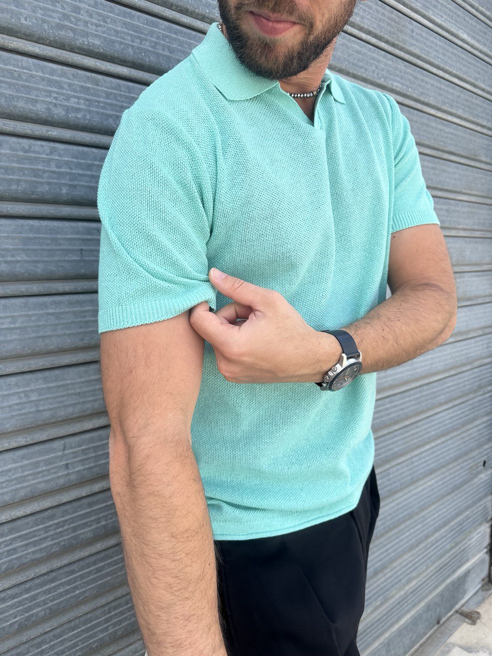 POLO UOMO COTONE T-SHIRT MANICA CORTA LAVORAZIONE LINKS 100% MADE IN ITALY - Pasqualejimmy