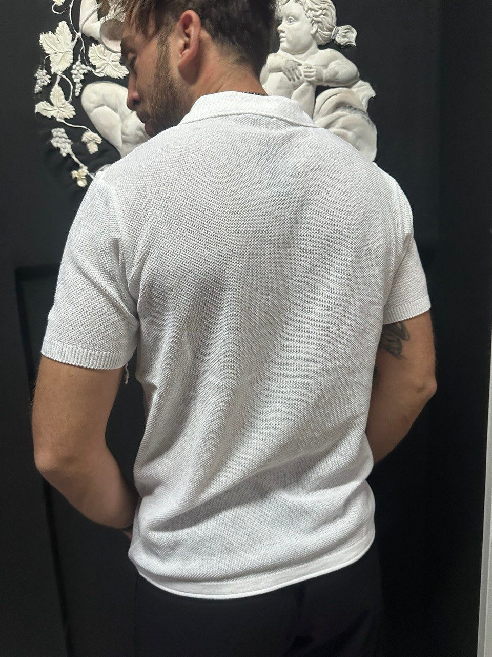 POLO UOMO COTONE T-SHIRT MANICA CORTA LAVORAZIONE LINKS 100% MADE IN ITALY - Pasqualejimmy