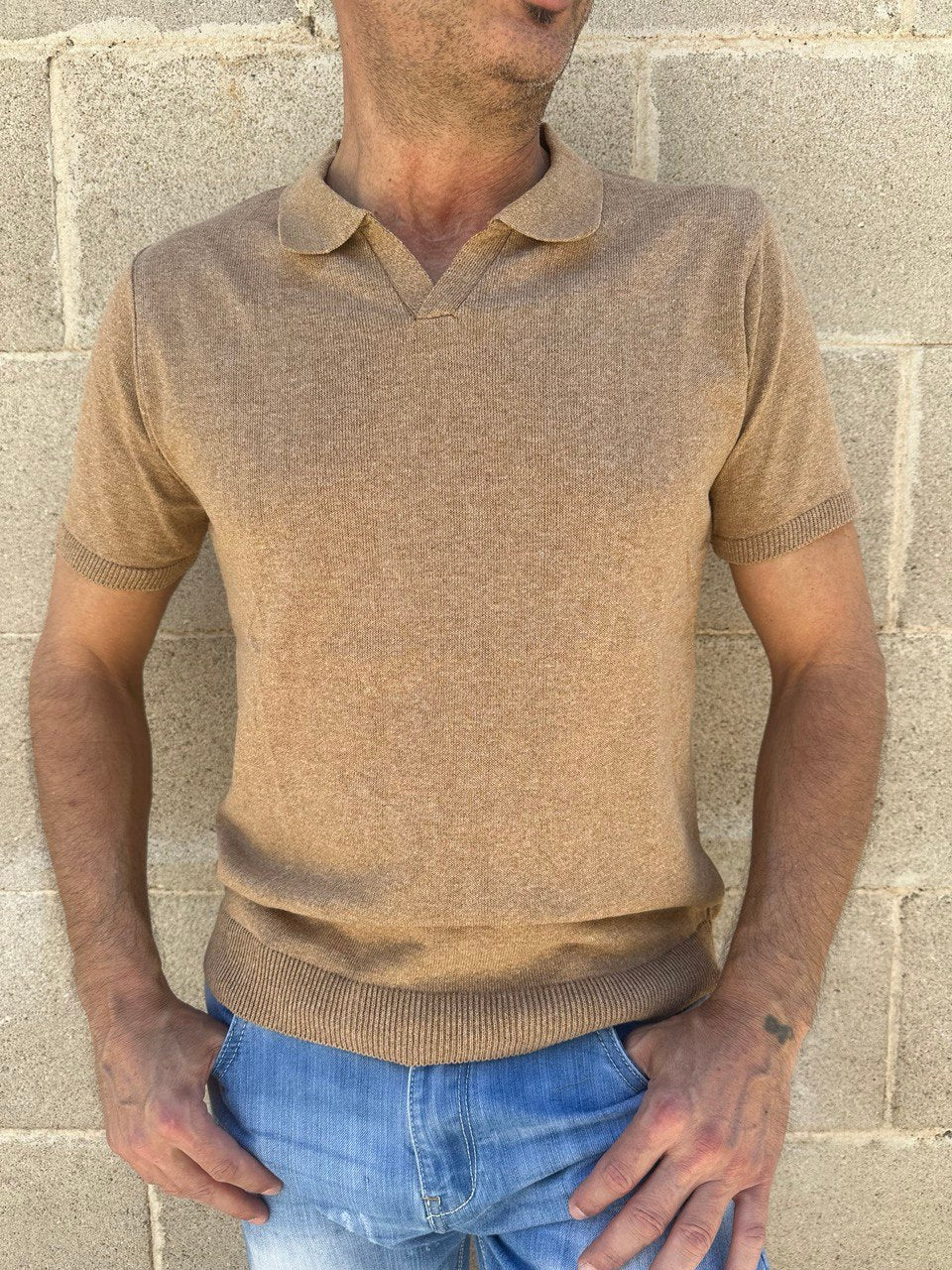 POLO UOMO COTONE T-SHIRT MANICA CORTA 100% MADE IN ITALY - Pasqualejimmy