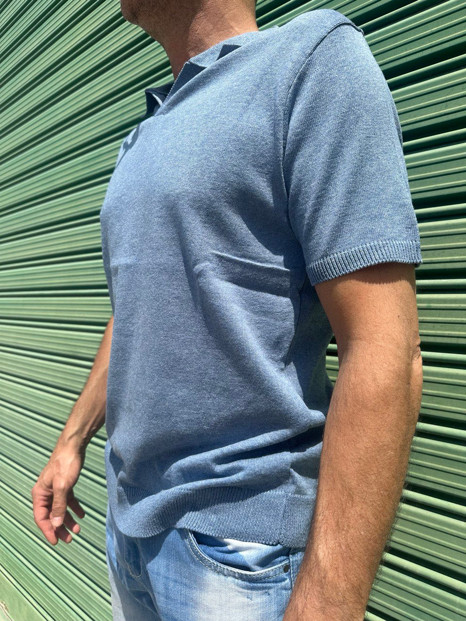 POLO UOMO COTONE T-SHIRT MANICA CORTA 100% MADE IN ITALY - Pasqualejimmy