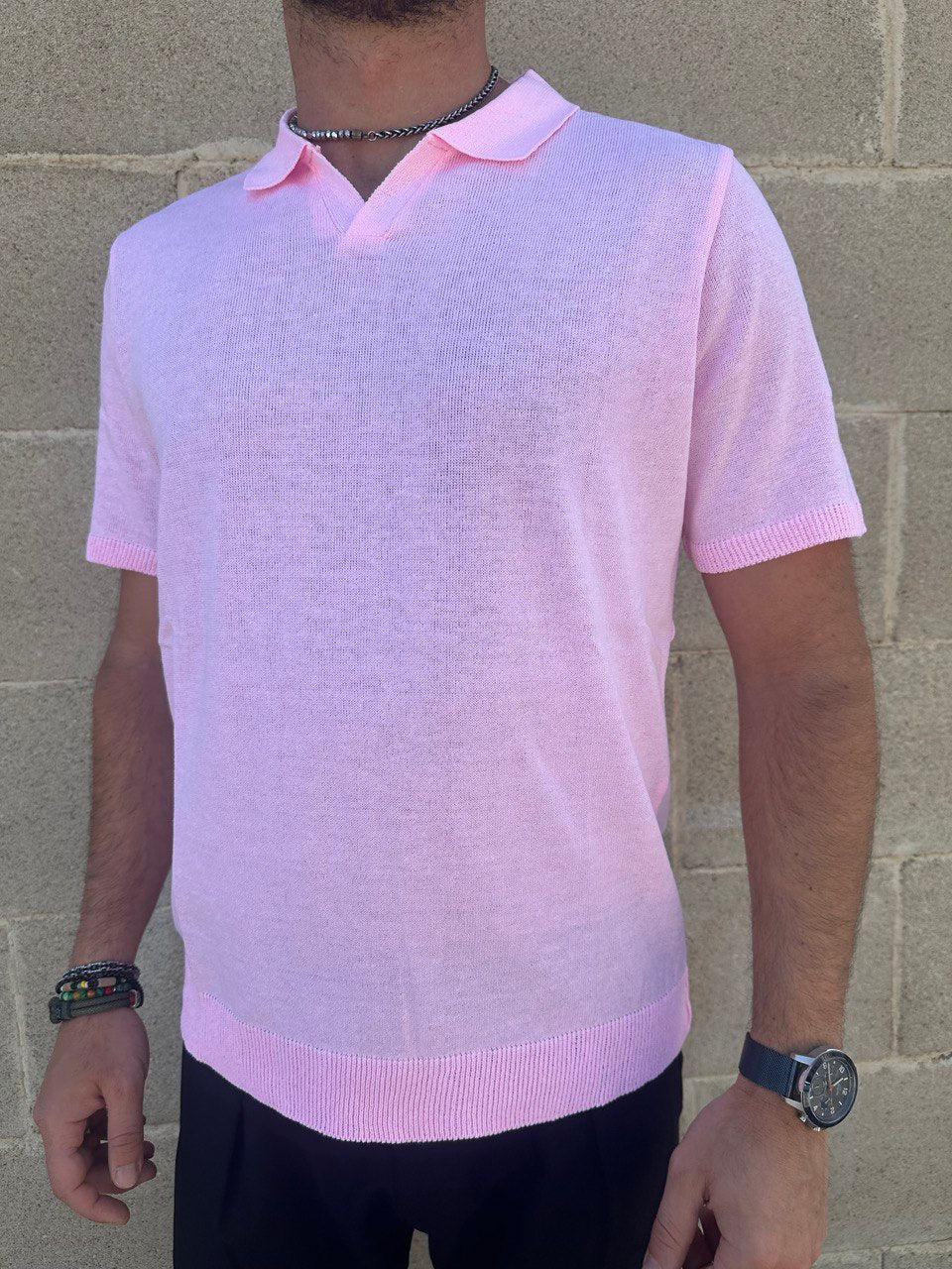 POLO UOMO COTONE T-SHIRT MANICA CORTA 100% MADE IN ITALY - Pasqualejimmy