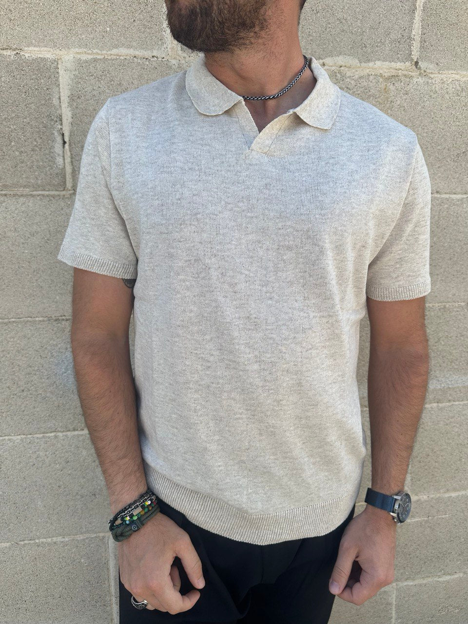 POLO UOMO COTONE T-SHIRT MANICA CORTA 100% MADE IN ITALY - Pasqualejimmy