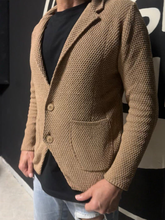 CARDIGAN UOMO COTONE LAVORAZIONE LINKS SLIM 100% MADE IN ITALY - Pasqualejimmy