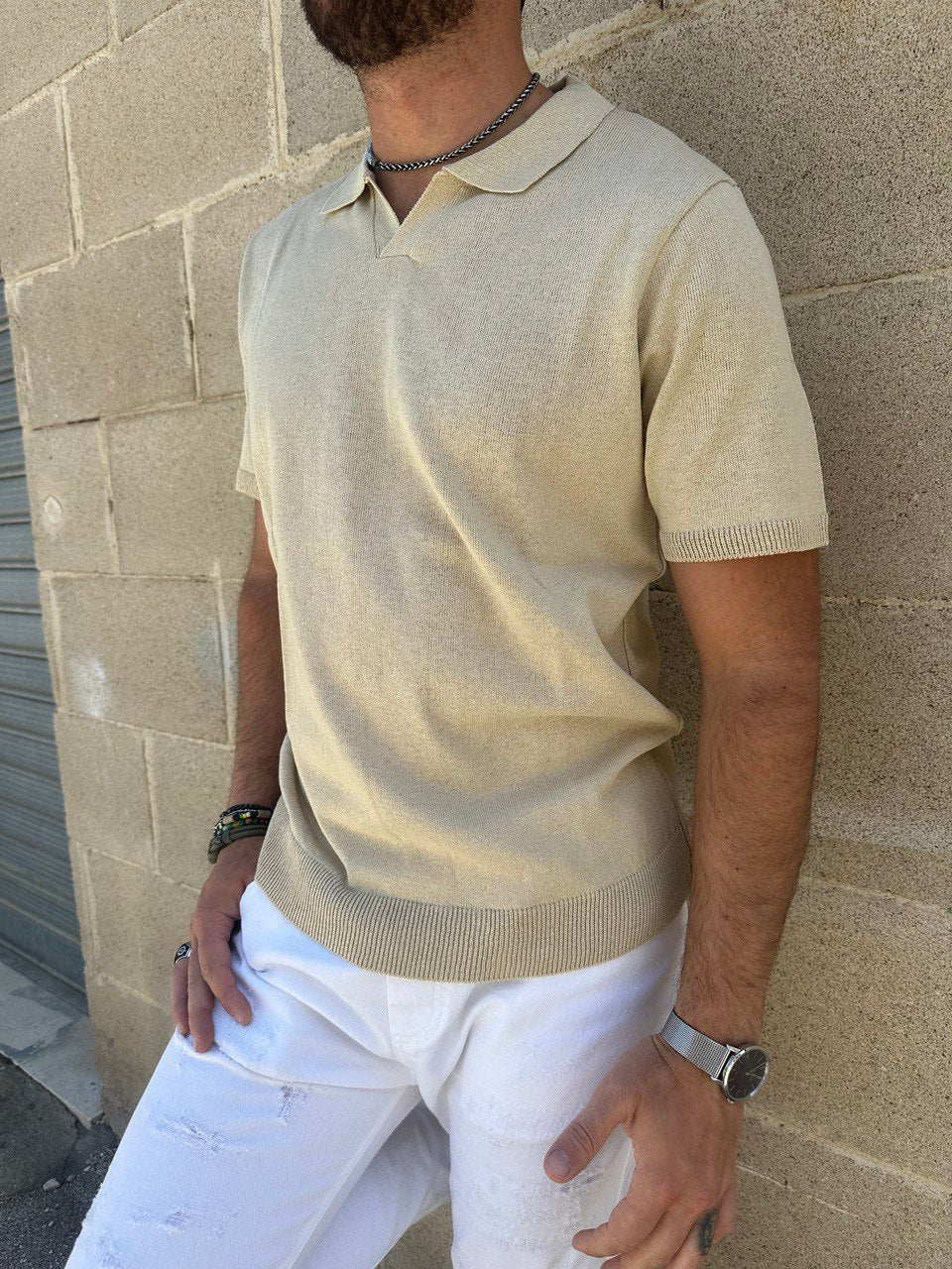 POLO UOMO COTONE T-SHIRT MANICA CORTA 100% MADE IN ITALY - Pasqualejimmy