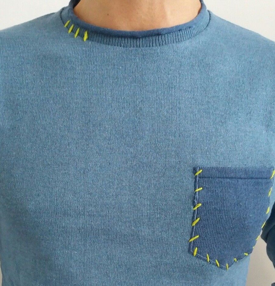 MAGLIA A MANICA LUNGA UOMO COTONE 100% MADE IN ITALY - Pasqualejimmy