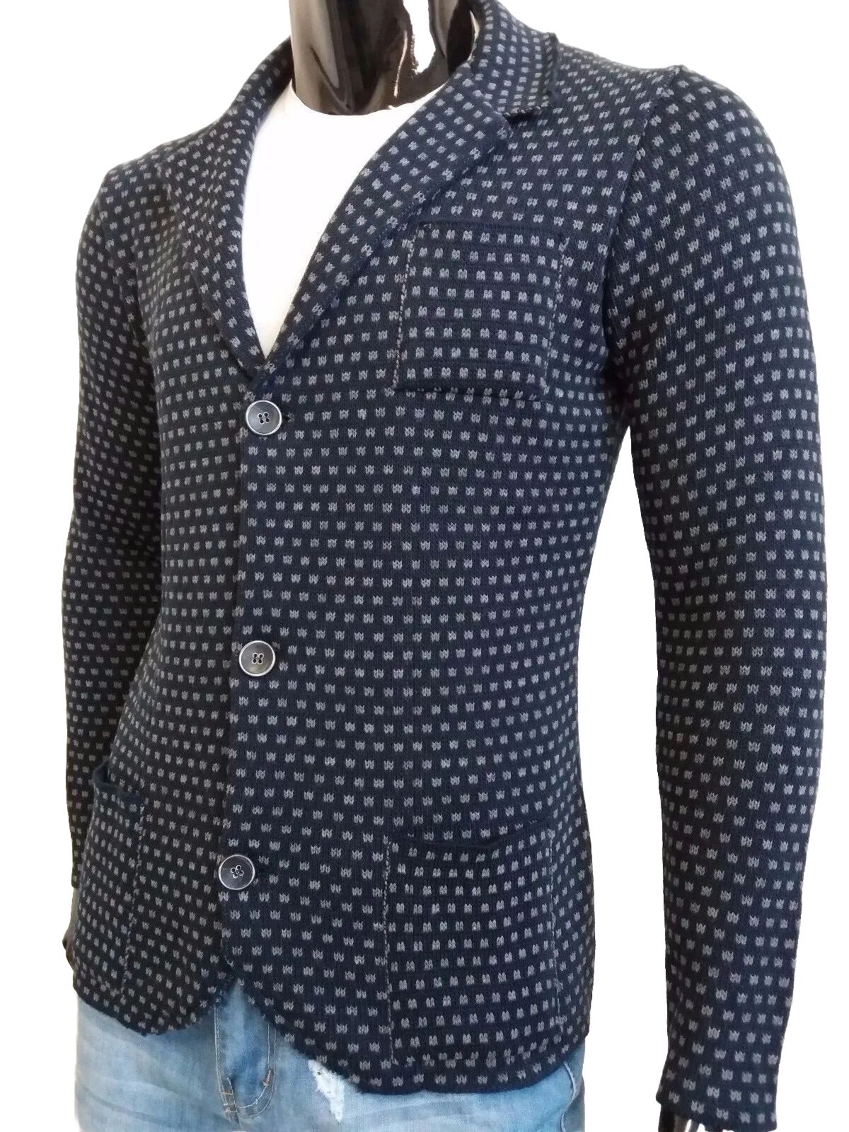 CARDIGAN UOMO MISTO LANA SLIM 100% MADE IN ITALY - Pasqualejimmy