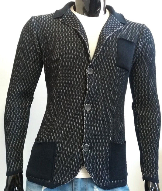 CARDIGAN UOMO COTONE SLIM LAVORATO A MAGLIA 100% MADE IN ITALY - Pasqualejimmy