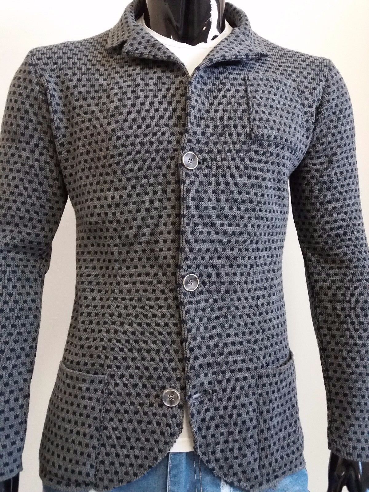 CARDIGAN UOMO MISTO LANA SLIM 100% MADE IN ITALY - Pasqualejimmy