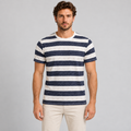 MEN'S ANCHOR PRINT T-SHIRT SHORT SLEEVE TEE 100% COTTON MADE IN ITALY