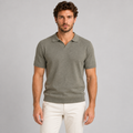MEN'S COTTON POLO SHIRT SHORT SLEEVE T-SHIRT JERSEY KNIT MADE IN ITALY