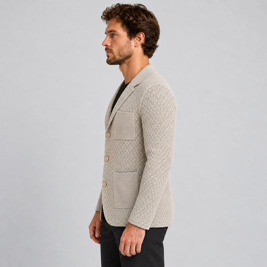 GIACCA UOMO COTONE CARDIGAN MAGLIERIA CASUAL 100% MADE IN ITALY SLIM