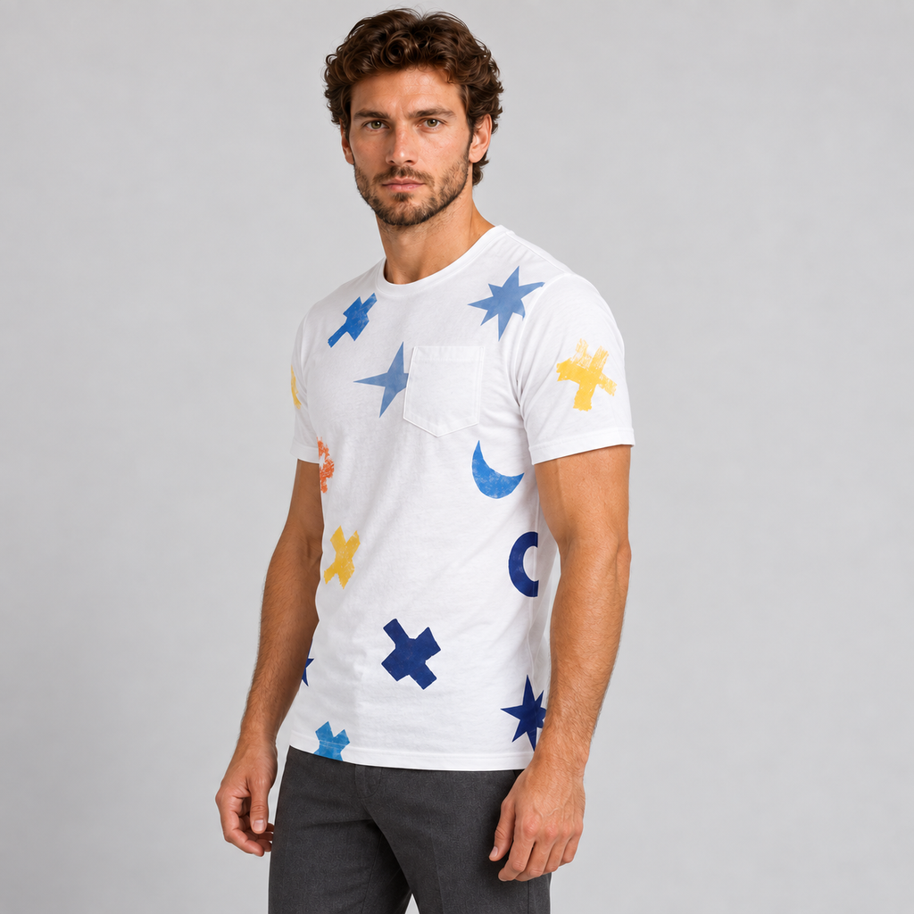 T-SHIRT UOMO MAGLIETTA MANICA CORTA  MAGLIA  100% COTONE  MADE IN ITALY