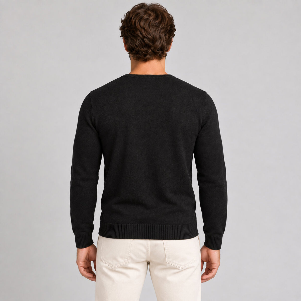 Maglia da uomo in cotone, con taschino, manica lunga — Pasquale Jimmy — foto 5