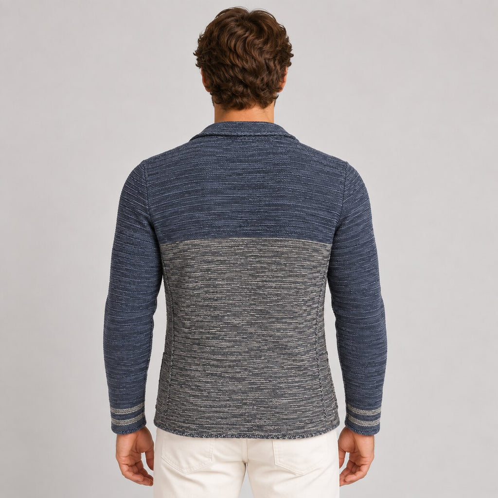 Cardigan da uomo in misto lana, vestibilità slim — Pasquale Jimmy — foto 7