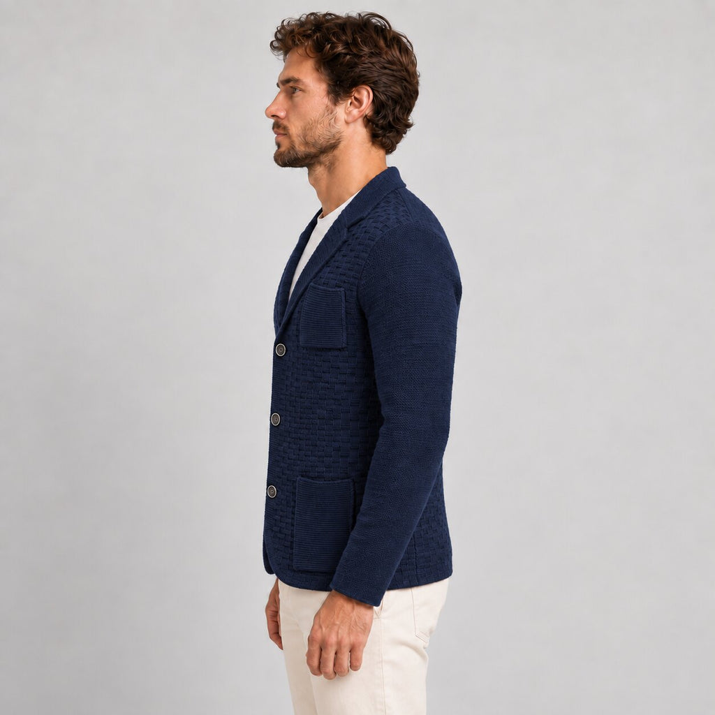 Cardigan da uomo in misto lana, lavorazione links — Pasquale Jimmy — foto 3
