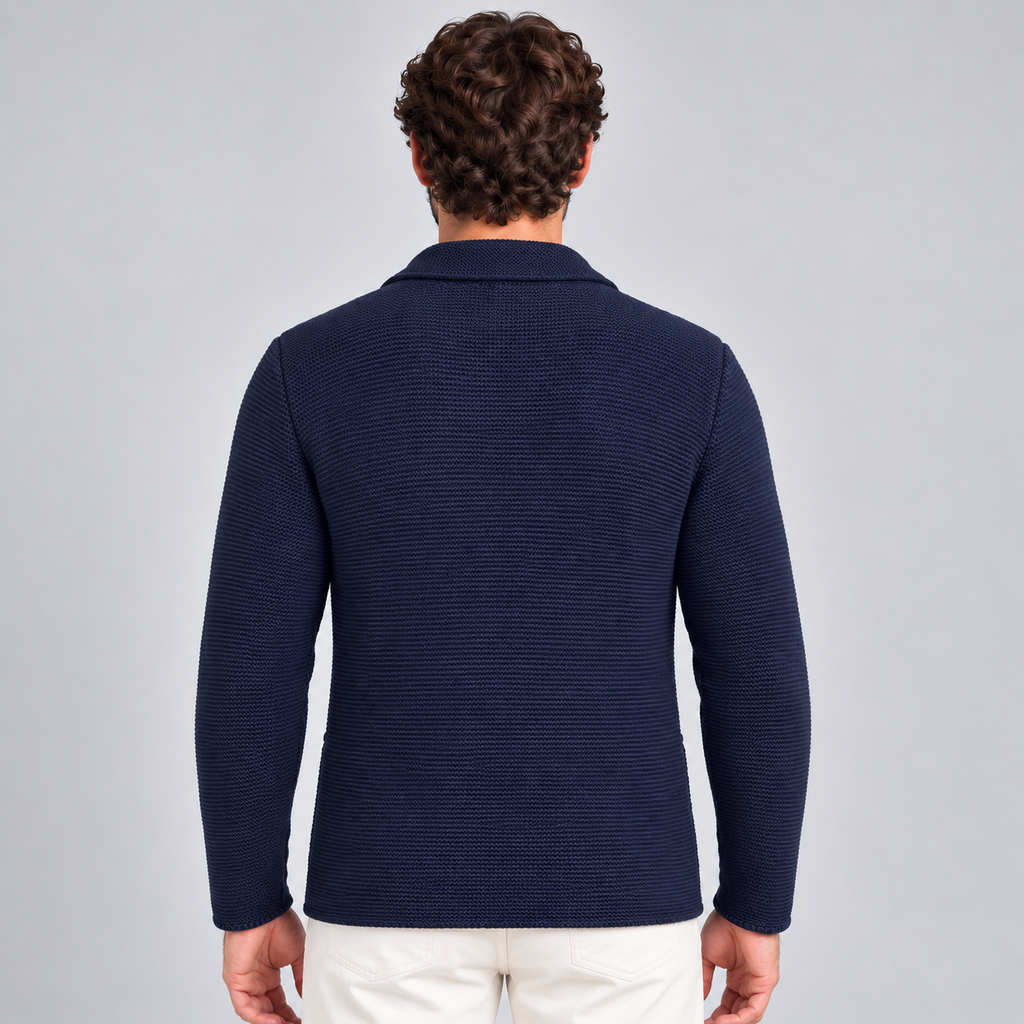 Cardigan blazer da uomo in cotone, vestibilità slim — Pasquale Jimmy — foto 7