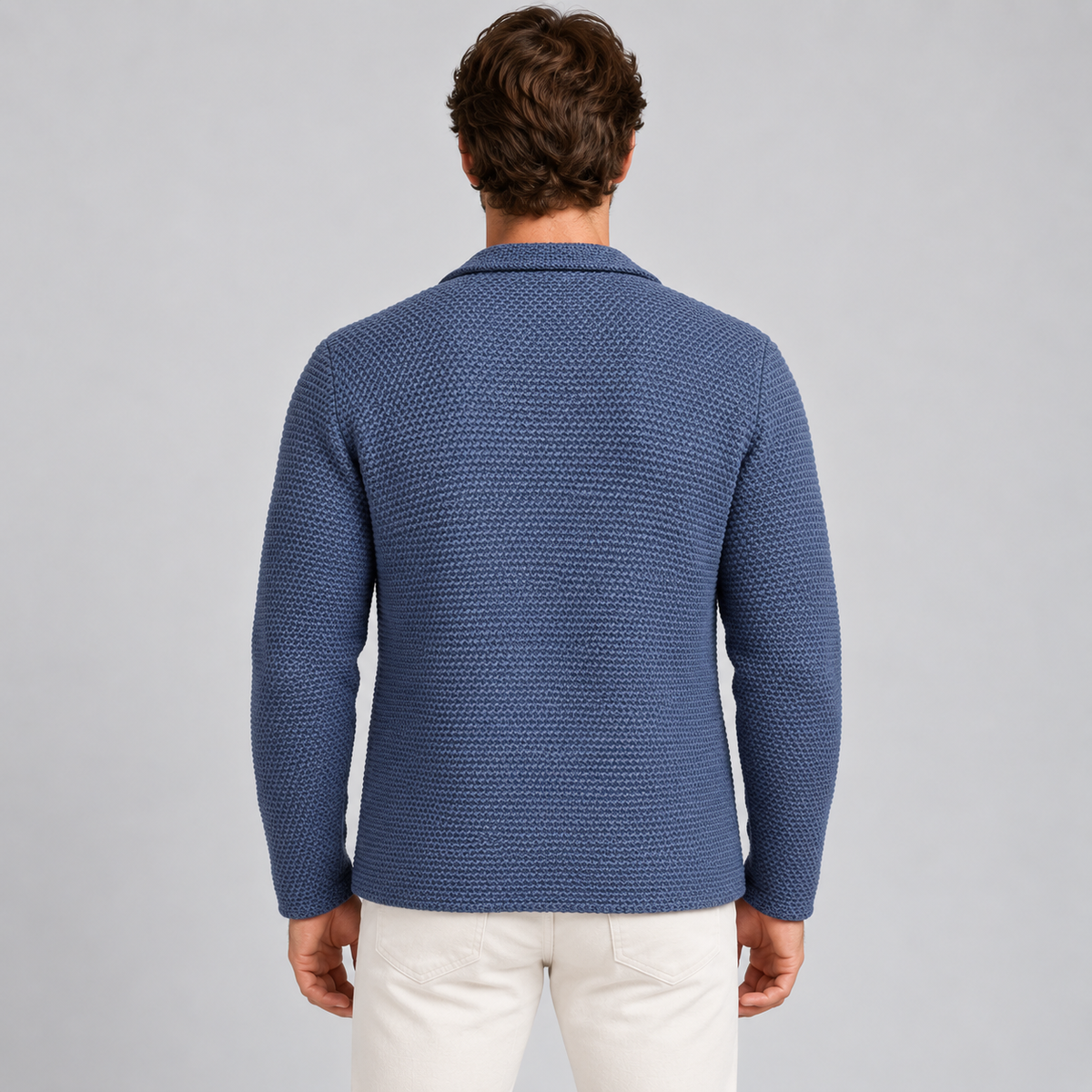 GIACCA UOMO LINKS COTONE CARDIGAN LAVORATA A MAGLIA SLIM FIT