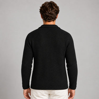 GIACCA CARDIGAN UOMO A NIDO D'APE - 100% COTONE - MADE IN ITALY