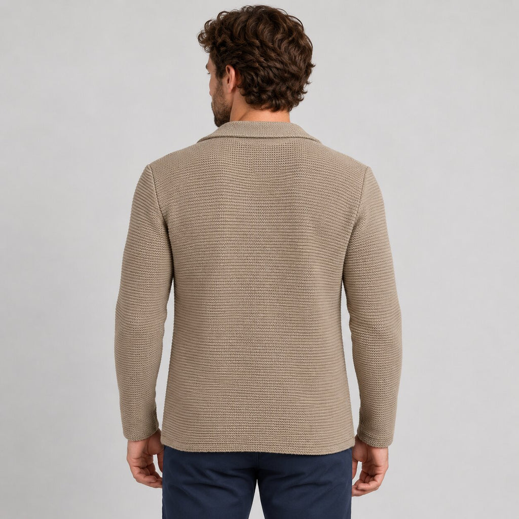 Cardigan da uomo in misto lana, vestibilità slim — Pasquale Jimmy — foto 6