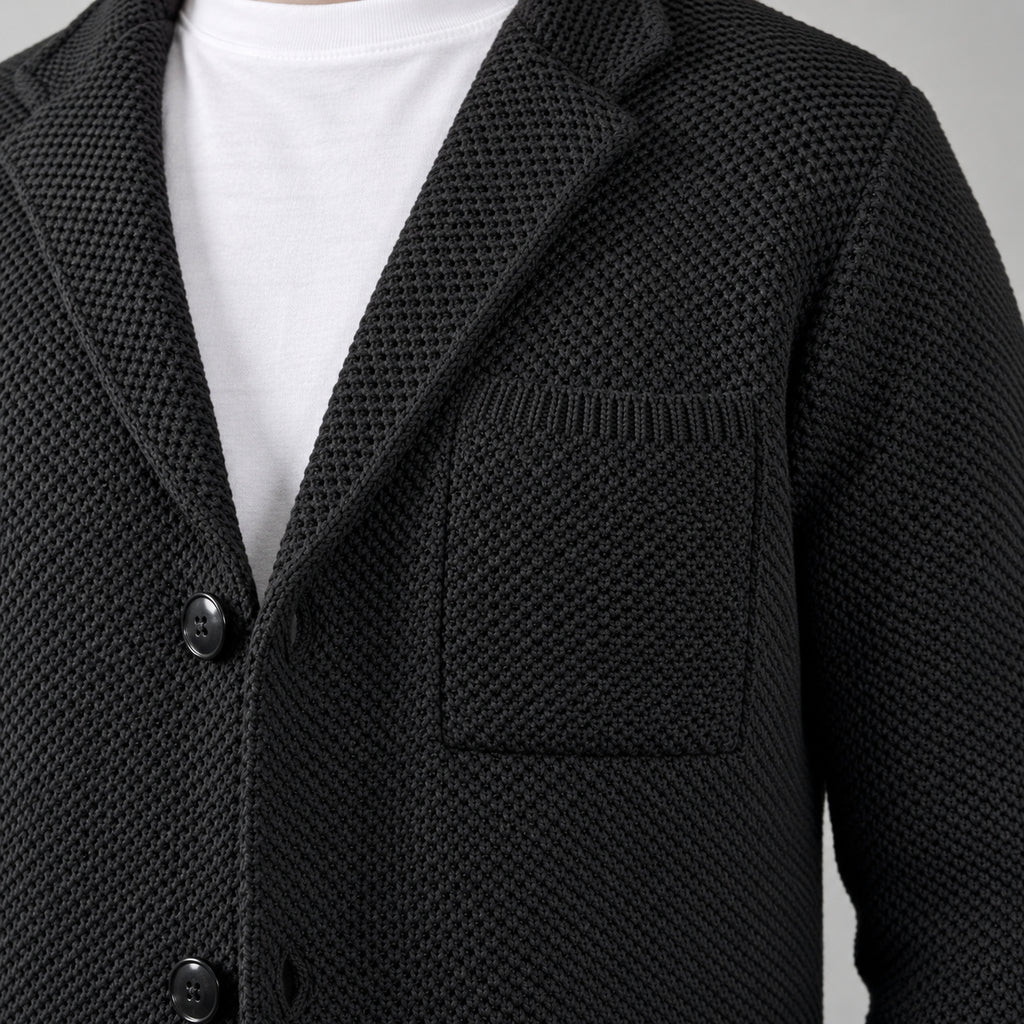 GIACCA CARDIGAN UOMO A NIDO D'APE - 100% COTONE - MADE IN ITALY