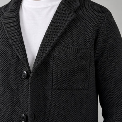 GIACCA CARDIGAN UOMO A NIDO D'APE - 100% COTONE - MADE IN ITALY