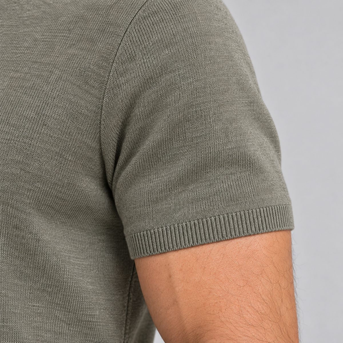 MEN'S COTTON POLO SHIRT SHORT SLEEVE T-SHIRT JERSEY KNIT MADE IN ITALY