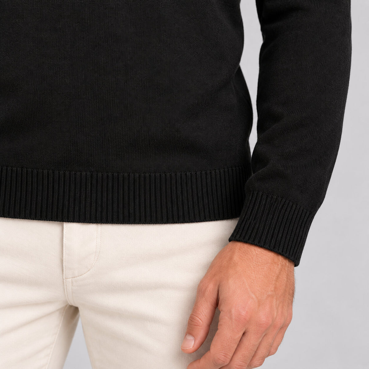 Maglia da uomo in cotone, con taschino, manica lunga — Pasquale Jimmy — foto 4