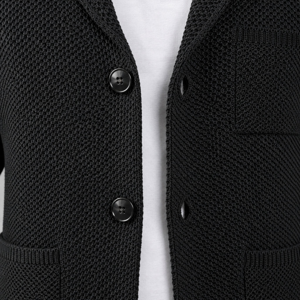 GIACCA CARDIGAN UOMO A NIDO D'APE - 100% COTONE - MADE IN ITALY