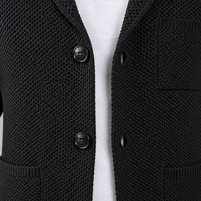 GIACCA CARDIGAN UOMO A NIDO D'APE - 100% COTONE - MADE IN ITALY