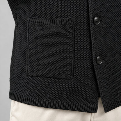 GIACCA CARDIGAN UOMO A NIDO D'APE - 100% COTONE - MADE IN ITALY