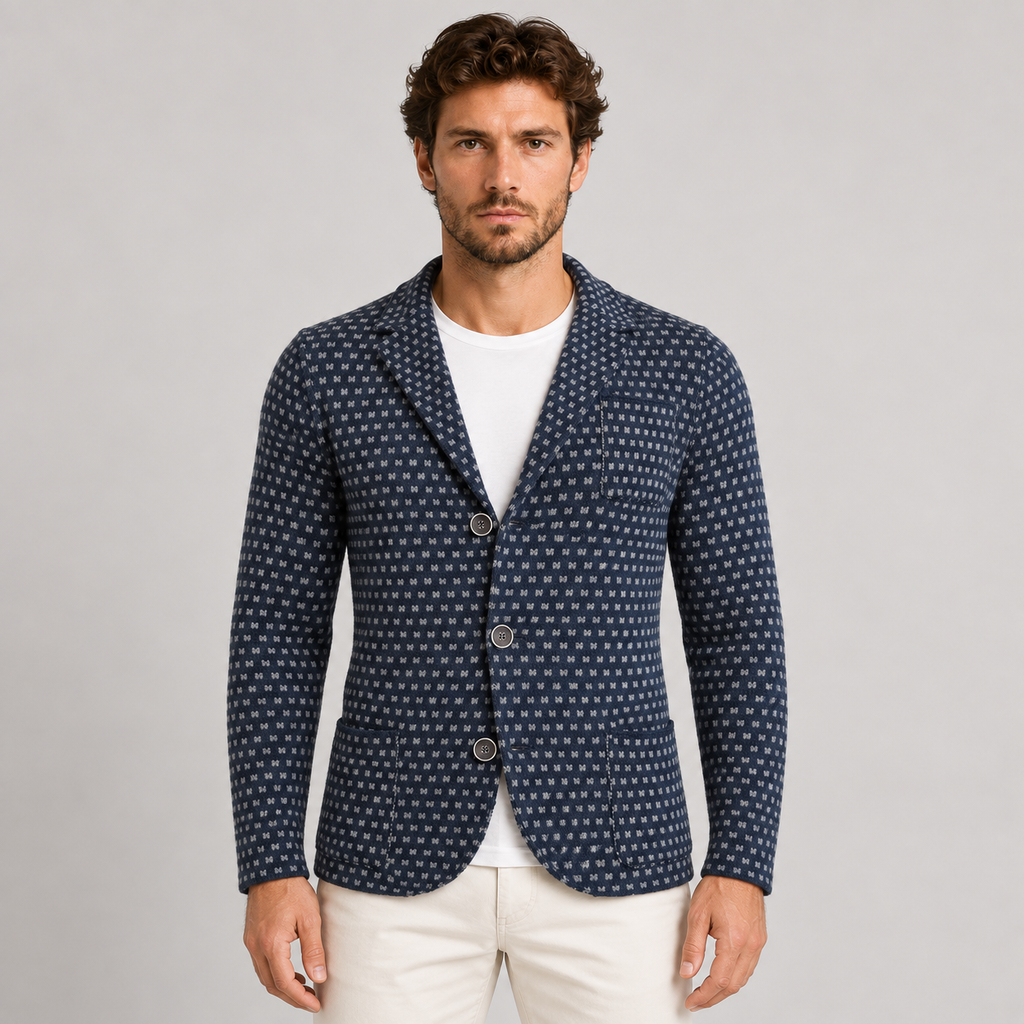 Cardigan da uomo in misto lana, vestibilità slim — Pasquale Jimmy — foto 2