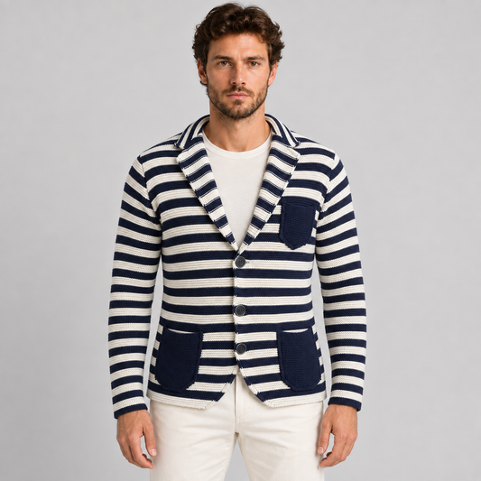 MEN'S COTTON JACKET BLAZER CARDIGAN CASUAL MADE IN ITALY SLIM JACKET 100% Made in Italy