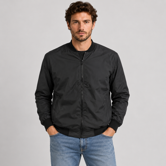 MEN'S LIGHTWEIGHT SPRING JACKET SLIM CASUAL WIND JACKET 100% Made in Italy JACKET