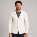 Cardigan blazer da uomo in cotone, lavorazione links, vestibilità slim — Pasquale Jimmy