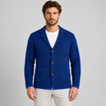 Cardigan da uomo in cotone, motivo a spiga, doppio petto — Pasquale Jimmy