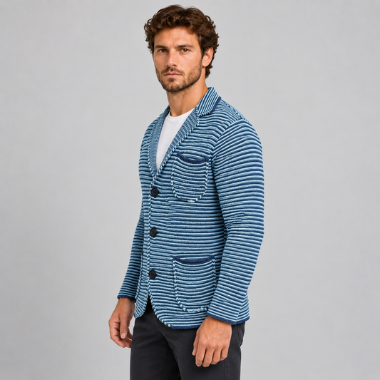 GIACCA  UOMO MAGLIERIA CASUAL COTONE CARDIGAN  100% MADE IN ITALY  SLIM FIT