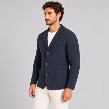 CARDIGAN UOMO COTONE GIACCA  DOPPIO PETTO SARTORIALE  100% MADE IN ITALY