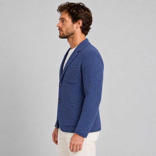 GIACCA UOMO COTONE LAVORAZIONE NIDO D'APE CARDIGAN MAGLIERIA  MADE IN ITALY