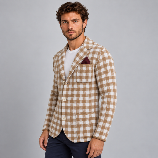 SLIM-JACKE AUS WOLLMISCHUNG FÜR HERREN, ZU 100 % IN ITALIEN HERGESTELLT