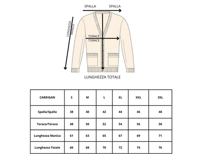 CARDIGAN UOMO LANA  100% MADE IN ITALY - Pasqualejimmy