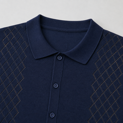 POLO CAMICIA UOMO COTONE CON BOTTONI MANICA CORTA MAGLIERIA 100% MADE IN ITALY