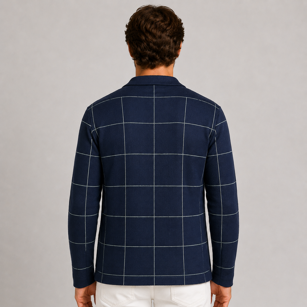 CARDIGAN UOMO 100% COTONE MADE IN ITALY GIACCA JACQUARD SCIALLATA REGULAR